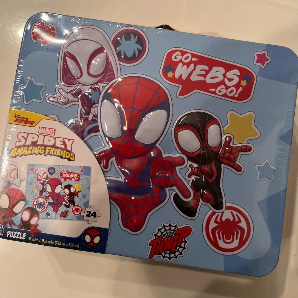 SpiderMan (Spidey & Friends - Marvel‎ Junior Lunchbox Puzzle - 24 pps - New -x